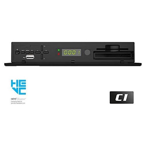  Edision PICCOLLO S2+T2/C Combo Receiver H.265/HEVC (DVB S2, DVB T2, DVB C) CI Full HD USB Black