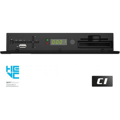  Edision PICCOLLO S2+T2/C Combo Receiver H.265/HEVC (DVB S2, DVB T2, DVB C) CI Full HD USB Black