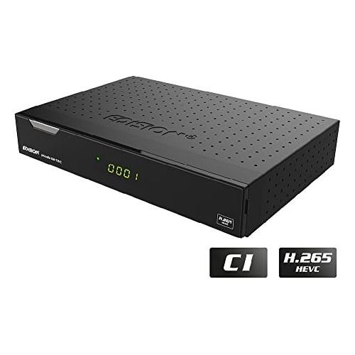  Edision Piccollo S2+T2/C Combo Receiver H.265/HEVC (DVB S2, DVB T2, DVB C) CI Full HD USB Black with HDMI Cable