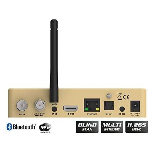  EDISION OS NINO PRO Full HD Linux E2 Combo Receiver H.265/HEVC (1x DVB S2X, 1x DVB T2/DVB C, Multistream, Blind Scan, WLAN Onboard, Bluetooth Onboard, 2x USB, HDMI, LAN, Linux, Car