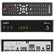 Edision OS Nino Full HD Satellite Cable Receiver (1x DVB S2, 1x DVB C, WiFi Onboard, 2x USB, HDMI, LAN, Linux, Card Reader) Black