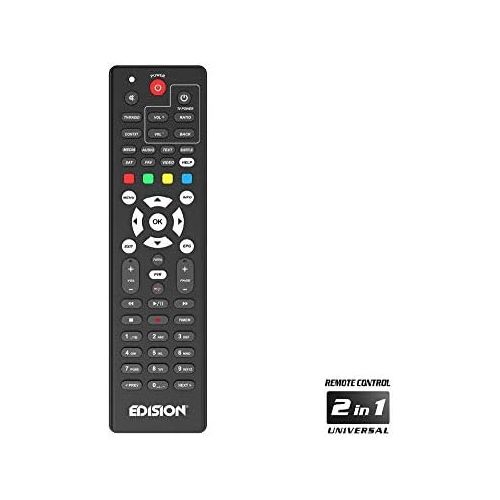  Edision OS Nino Full HD Satellite Cable Receiver (1x DVB S2, 1x DVB C, WiFi Onboard, 2x USB, HDMI, LAN, Linux, Card Reader) Black