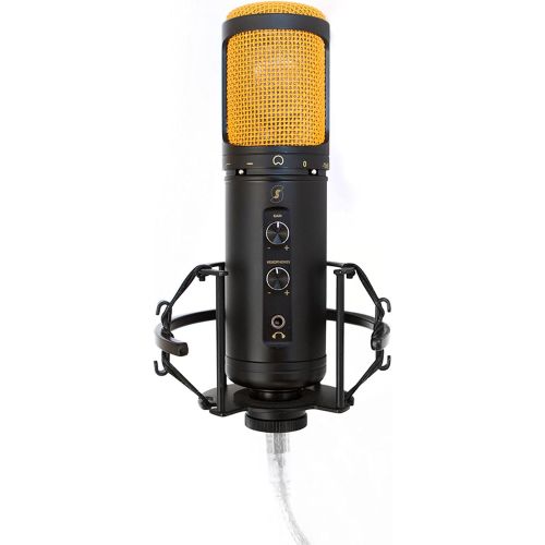  [아마존베스트]Condenser USB Microphone Editors Keys SL600 for Professional Studio Quality Audio for Sound Recording, Live Podcast & Broadcast with Large Gold-Plated Diaphragm, Includes Shock Mou