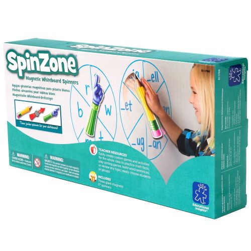  Educational Insights SpinZone Magnetic Whiteboard Spinners (3 Units) by EDUCATIONAL INSIGHTS