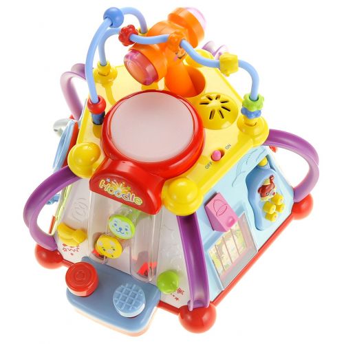  Educational Kids Toddler Baby Toy Musical Activity Cube Play Center with Lights and Sounds for Kids Toddlers Learning and Development - 15 Different Unique Games To Entertain and H