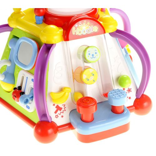  Educational Kids Toddler Baby Toy Musical Activity Cube Play Center with Lights and Sounds for Kids Toddlers Learning and Development - 15 Different Unique Games To Entertain and H