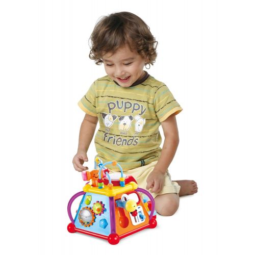  Educational Kids Toddler Baby Toy Musical Activity Cube Play Center with Lights and Sounds for Kids Toddlers Learning and Development - 15 Different Unique Games To Entertain and H