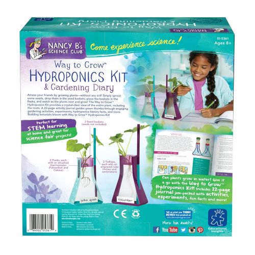  Educational Insights Nancy Bs Science Club Way to Grow Hydroponics Kit & Gardening Diary