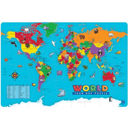  Learning Resources Educational Insights World Foam Map Puzzle