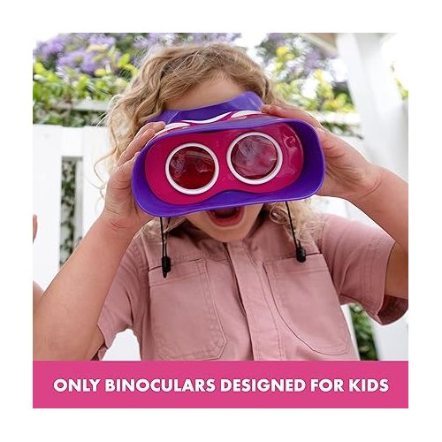  Educational Insights GeoSafari Jr. Kidnoculars Pink Binoculars For Toddlers & Kids, Gift for Toddlers Ages 3+