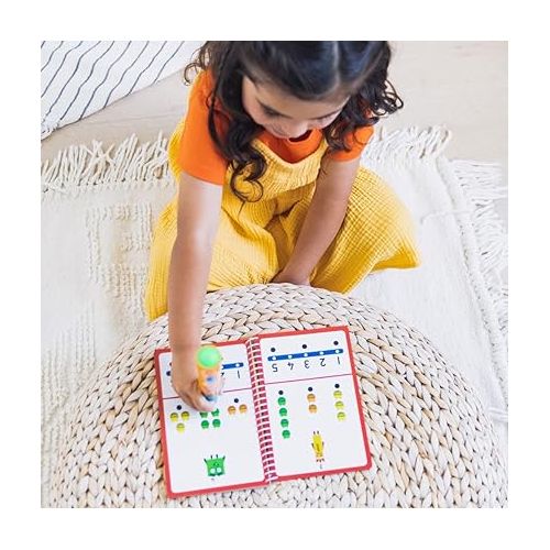  Educational Insights Hot Dots Numberblocks Workbook Numbers 1-10 with Interactive Pen, 75+ Activities, Gift for Kids Ages 4+