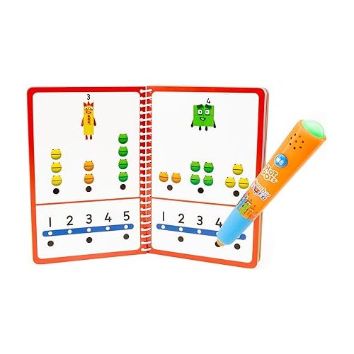  Educational Insights Hot Dots Numberblocks Workbook Numbers 1-10 with Interactive Pen, 75+ Activities, Gift for Kids Ages 4+