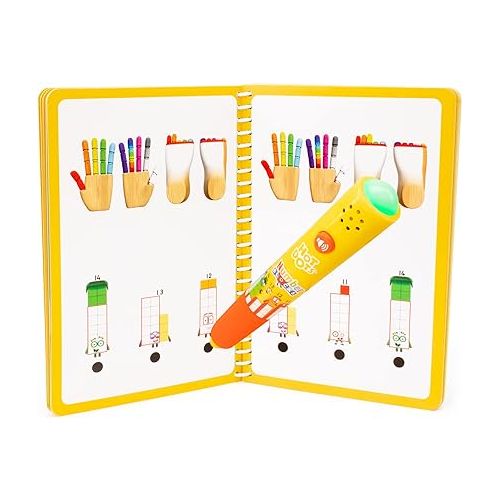  Educational Insights Hot Dots Numberblocks Workbook Numbers 11-20 with Interactive Pen, 60+ Activities, Gift for Kids Ages 5+