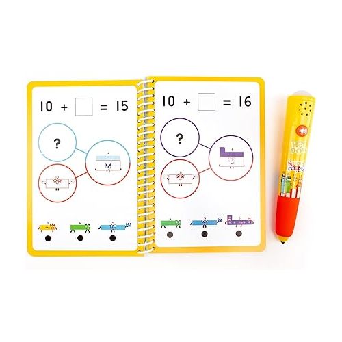  Educational Insights Hot Dots Numberblocks Workbook Numbers 11-20 with Interactive Pen, 60+ Activities, Gift for Kids Ages 5+