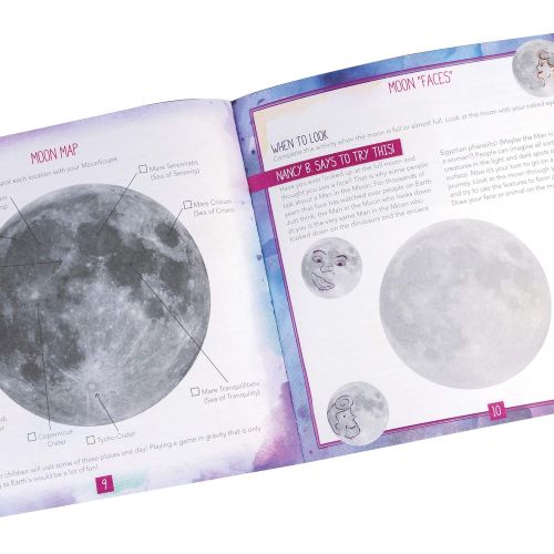  Educational Insights Nancy Bs Science Club MoonScope & Sky Gazers 22-Page Activity Journal, 90x Magnification