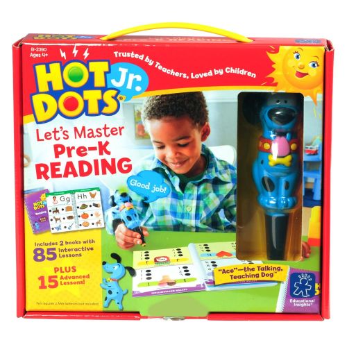  Educational Insights Hot Dots Jr. Lets Master Pre-K Reading Set with Ace Pen