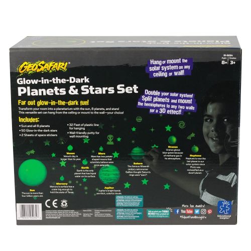  Educational Insights GeoSafari Glow-in-the-Dark Planets & Stars Set