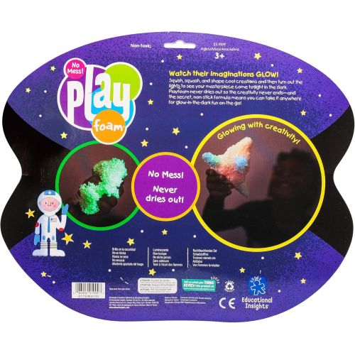  [아마존베스트]Educational Insights Playfoam Glow-in-the-Dark 8-Pack: Original Playfoam, Sensory Play that Never Dries Out