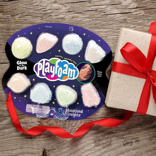  [아마존베스트]Educational Insights Playfoam Glow-in-the-Dark 8-Pack: Original Playfoam, Sensory Play that Never Dries Out