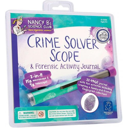  [아마존베스트]Educational Insights Nancy Bs Science Club Crime Solver Scope and Forensic Activity Journal