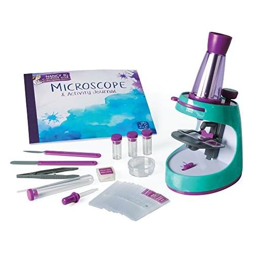  [아마존베스트]Educational Insights Nancy Bs Science Club Microscope and 22-Page Activity Journal, 400x Magnification, Science for Kids