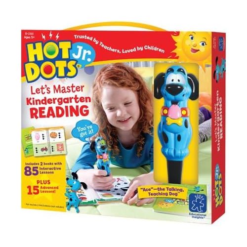  [아마존베스트]Educational Insights Hot Dots Jr. Lets Master Kindergarten Reading Set with Ace Pen