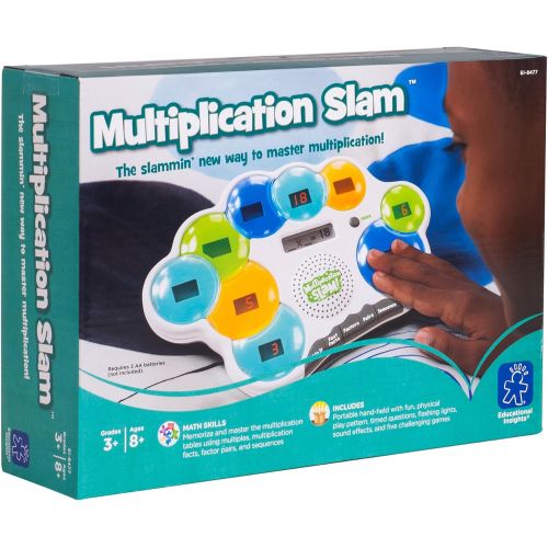  Educational Insights Multiplication Slam, Math Games for Kids Ages 8+, Educational Toy for Home or Classroom