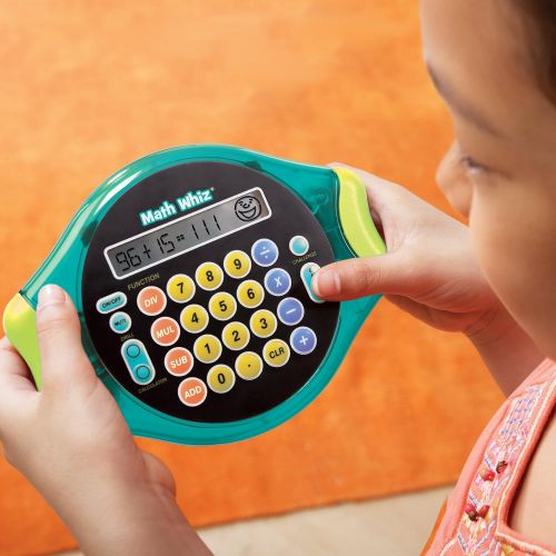  Educational Insights Math Whiz - Electronic Math Game for Kids Ages 6+, Addition, Subtraction, Multiplication & Division, Classroom Supply