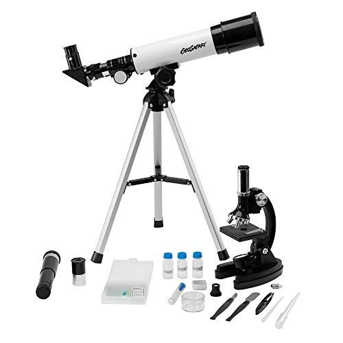  Educational Insights GeoSafari Telescope & Microscope Set, 2-in-1 Set, STEM Learning, Ages 8+