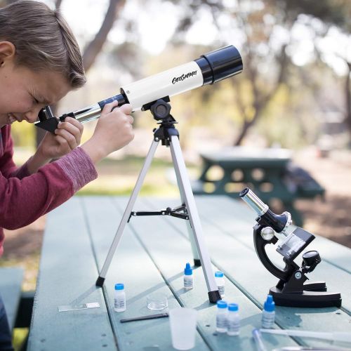  Educational Insights GeoSafari Telescope & Microscope Set, 2-in-1 Set, STEM Learning, Ages 8+