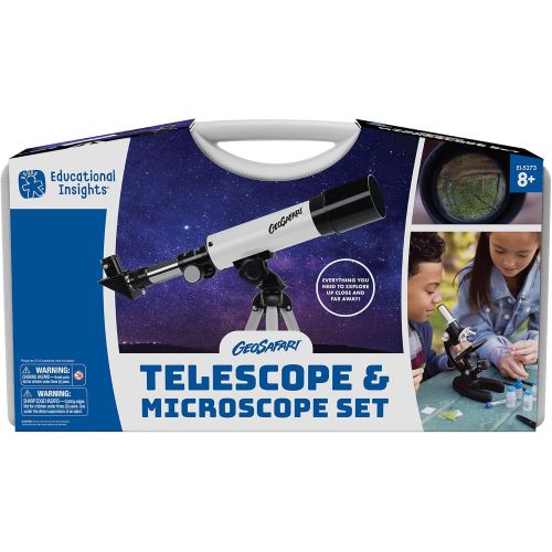  Educational Insights GeoSafari Telescope & Microscope Set, 2-in-1 Set, STEM Learning, Ages 8+