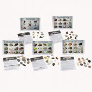 Educational Insights Complete Rock, Mineral, and Fossil Collection, Ages 8 and up, (57 pieces with storage tray)