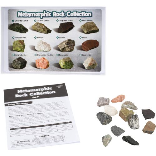  Educational Insights Complete Rock, Mineral, and Fossil Collection, Ages 8 and up, (57 pieces with storage tray)