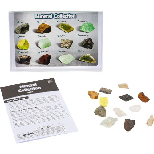  Educational Insights Complete Rock, Mineral, and Fossil Collection, Ages 8 and up, (57 pieces with storage tray)