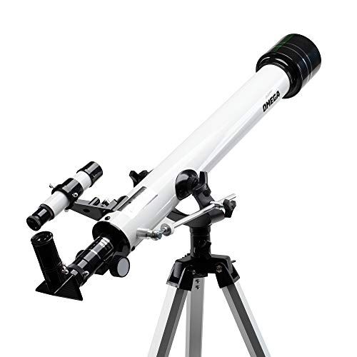  Educational Insights GeoSafari Omega Refractor Telescope, Telescope for Kids & Adults, Supports STEM Learning, Great To Explore Space, Moon, & Stars