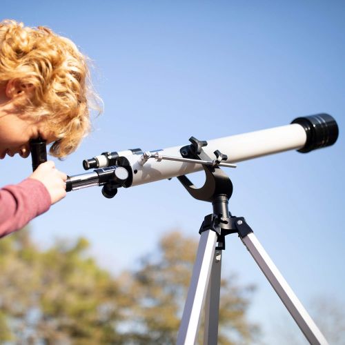  Educational Insights GeoSafari Omega Refractor Telescope, Telescope for Kids & Adults, Supports STEM Learning, Great To Explore Space, Moon, & Stars