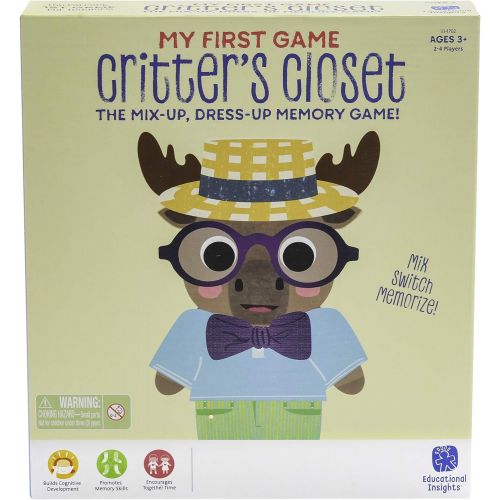  Educational Insights My First Game: Critter’S Closet - Toddler Game, First Game, No Reading Required