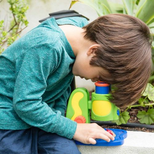  Educational Insights GeoSafari Jr. My First Microscope STEM Toy for Preschoolers & GeoSafari Jr. Kidnoculars: Kids Binoculars - Perfect for Preschool Science