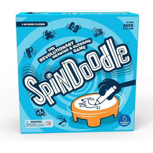  Educational Insights Spindoodle, A Drawing & Guessing Game, Perfect for Family Game Night, Ages 8+