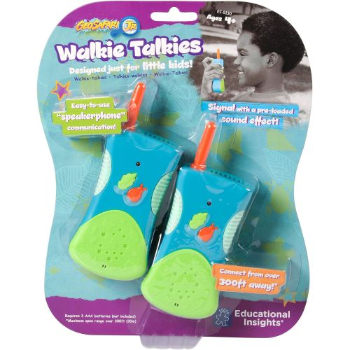  Educational Insights GeoSafari Jr. Walkie Talkies, Easy To Use & Durable For Kids Ages 4+