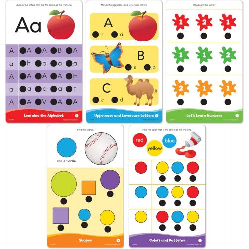  Educational Insights Hot Dots Jr. Getting Ready For School Set, Includes Hot Dots Pen, PreK & K Readiness