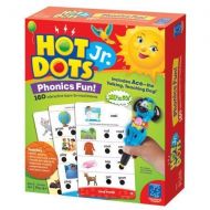 Educational Insights Hot Dots Jr. Phonics Fun! Set with Ace Pen, Ages 4 and Up, (160 Lessons)
