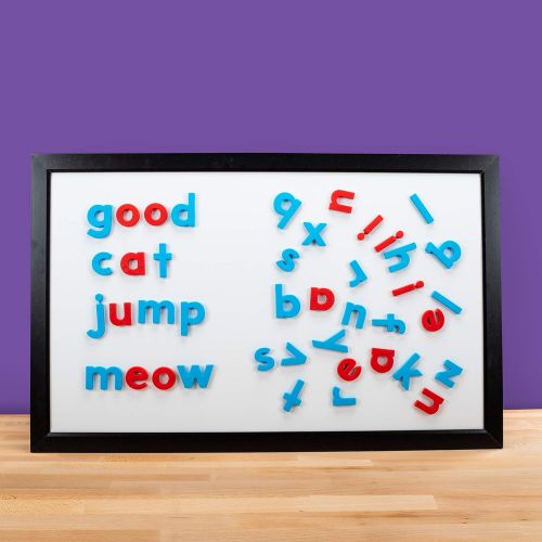  Educational Insights Color-Coded Jumbo Lowercase AlphaMagnets, Set of 42 Lowercase Letters: Perfect for Homeschool & Classroom, Ages 3+