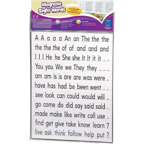  Educational Insights Magnetic Sight Words and Sentence Builders, Over 240 Sight Words & Punctuation Marks: Perfect for Homeschool & Classroom, Ages 5+