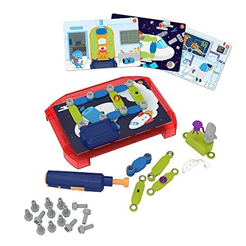  Educational Insights Design & Drill Space Circuits - Circuits for Beginners, STEM Toy, 52 Piece Kit