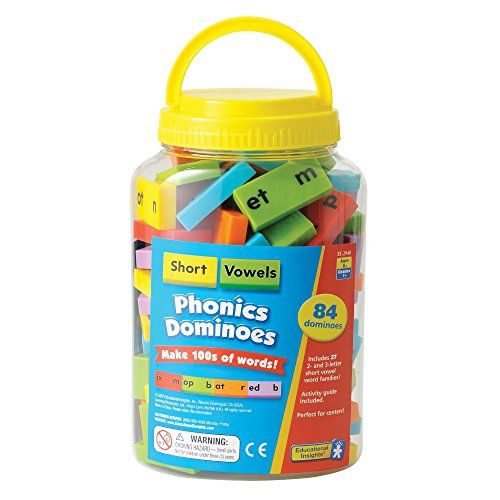  Educational Insights Phonics Dominoes: Short Vowels, Multi