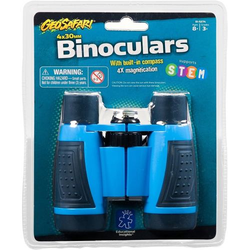  Educational Insights GeoSafari Compass Binoculars, Built-In Compass, Lightweight, Durable, Easy to Use For Kids