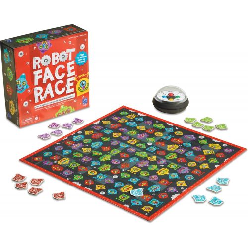  Educational Insights Robot Face Race, Fast Paced Color Recognition Matching Game, for Ages 4+