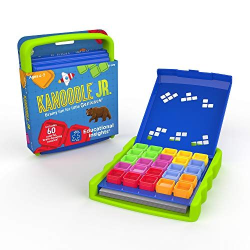  Educational Insights Kanoodle Jr. | Brain Boosting Puzzle Game for Kids | Featuring 60 Challenges│Perfect Stocking Stuffer for Ages 4+