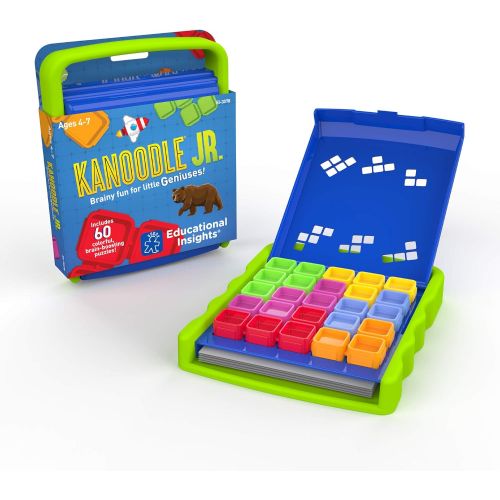  Educational Insights Kanoodle Jr. | Brain Boosting Puzzle Game for Kids | Featuring 60 Challenges│Perfect Stocking Stuffer for Ages 4+